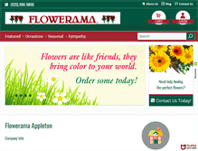 Tablet Screenshot of floweramaappleton.com